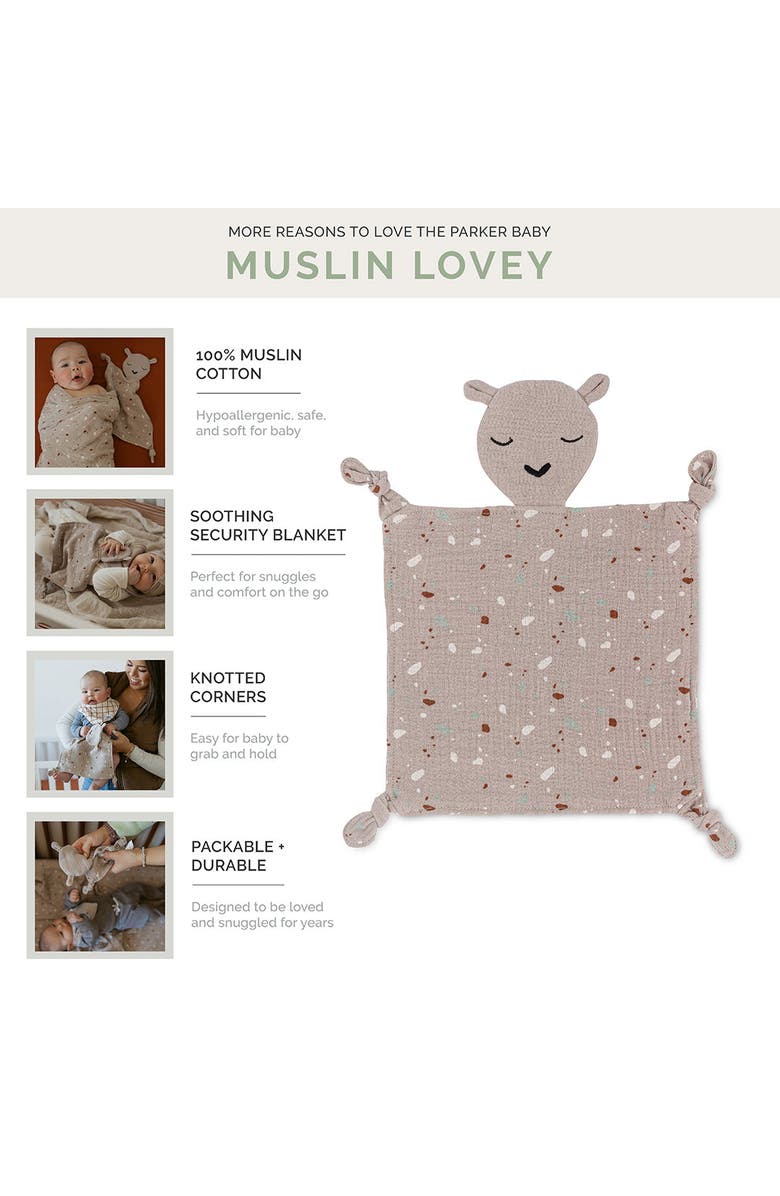 Parker Baby Co. Muslin Lovey, Alternate, color, Alpaca