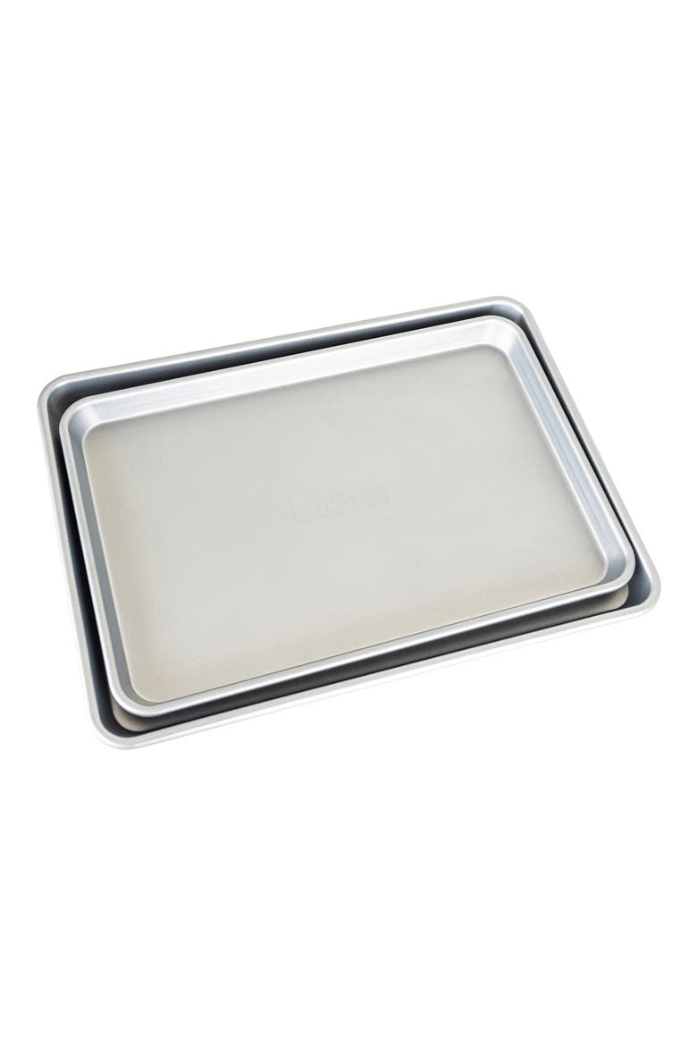 15" Aluminized Nonstick Baking Sheet, Alternate, color, STEEL