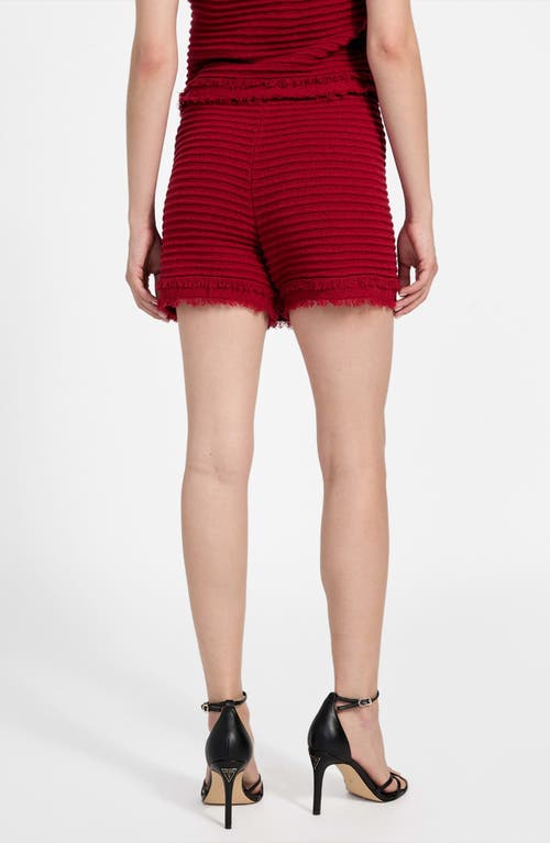 Guess Manila Bouclé Skort In Red