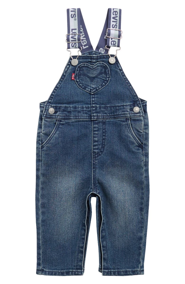 Levi's<sup>®</sup> Heart Pocket Denim Overalls, Main, color,