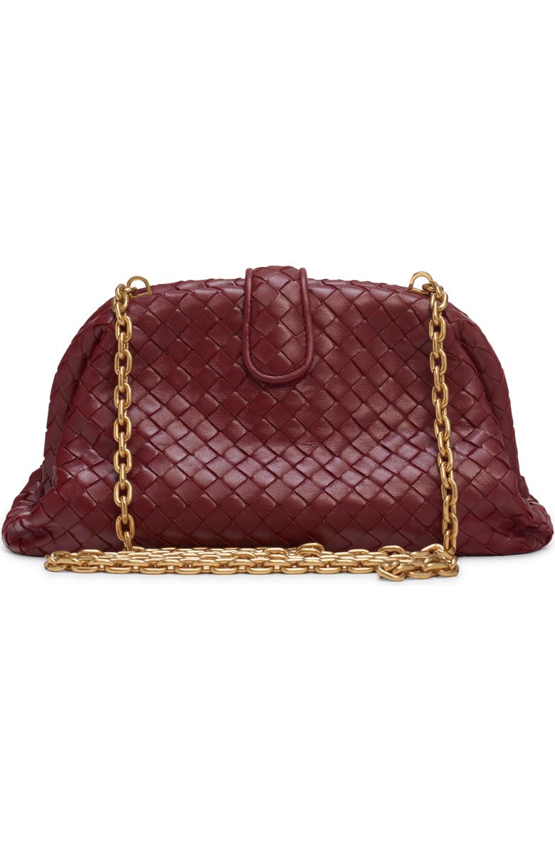 Bottega Veneta The Lauren 1980 Intrecciato Leather Clutch, Alternate, color, 6569 Lava Red-Brass V