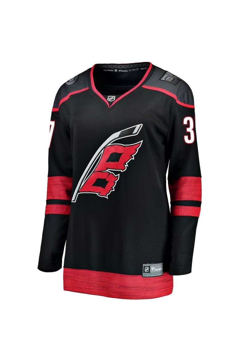 Women's Fanatics Branded Andrei Svechnikov Black Carolina Hurricanes Home Premier Breakaway Player Jersey, Alternate, color, Black