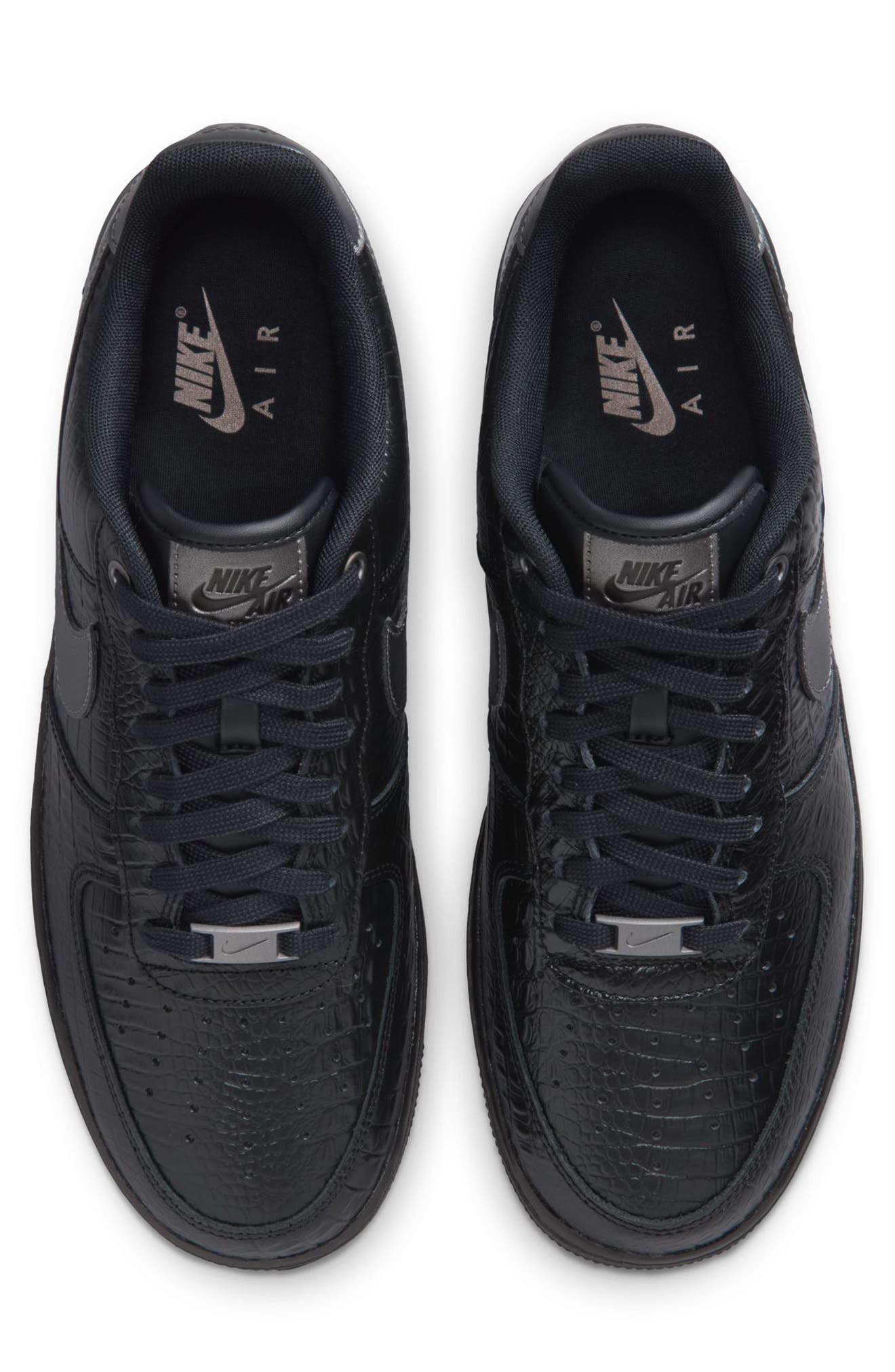 Air Force 1 '07 Sneaker, Alternate, color, BLACK/ DARK GREY