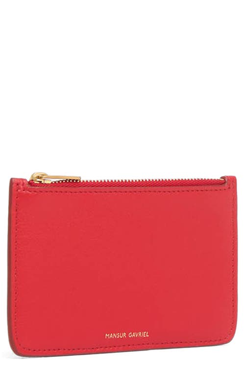 Mansur Gavriel Leather Zip Card Holder