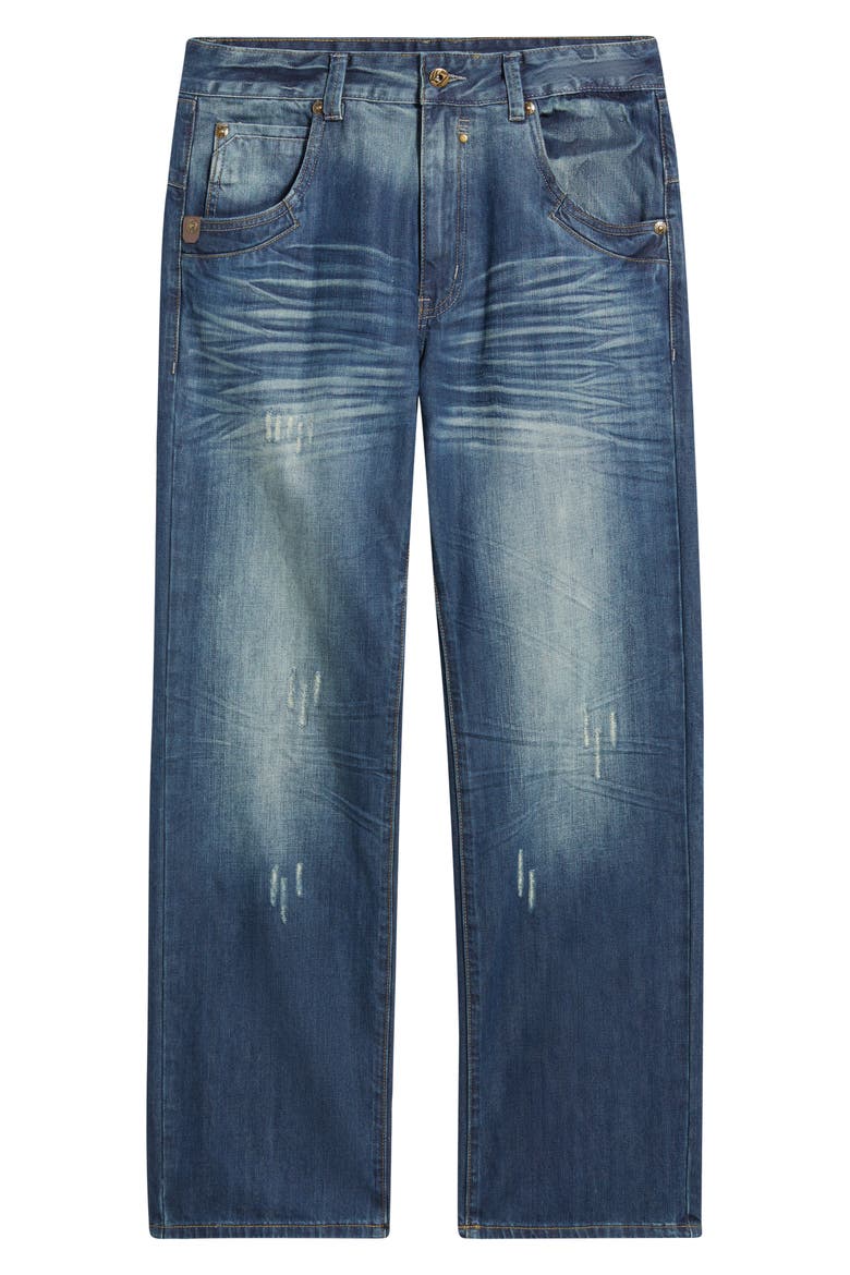 Relaxed Bootcut Jeans, Alternate, color, BLUE