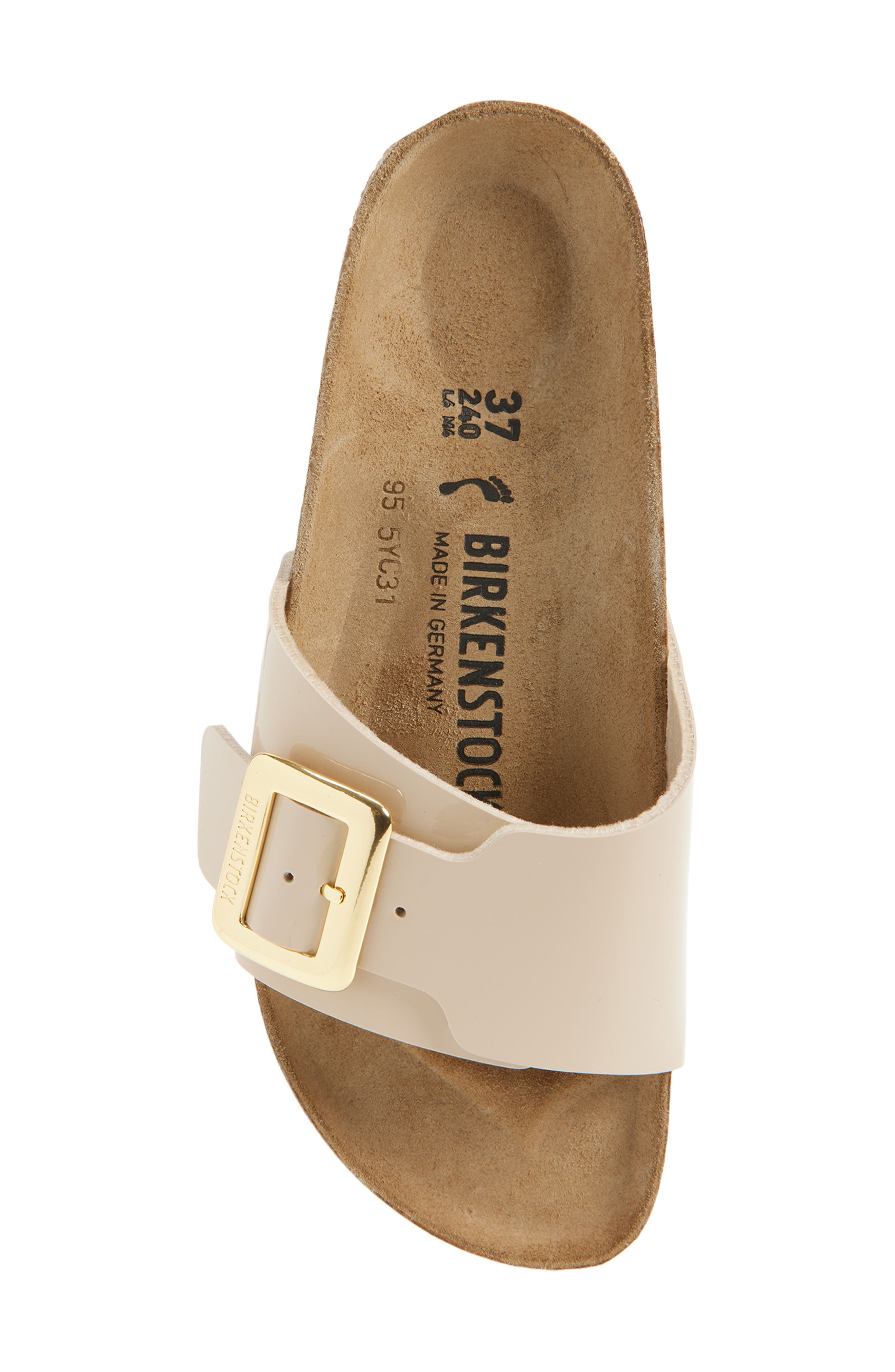 Birkenstock Catalina Luxe Slide Sandal, Alternate, color, Sand