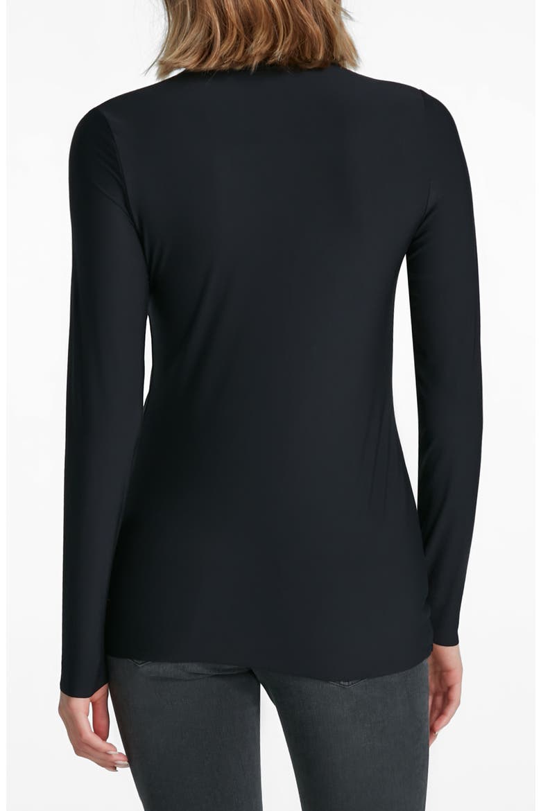 Butter Long Sleeve Turtleneck Top, Alternate, color, BLACK