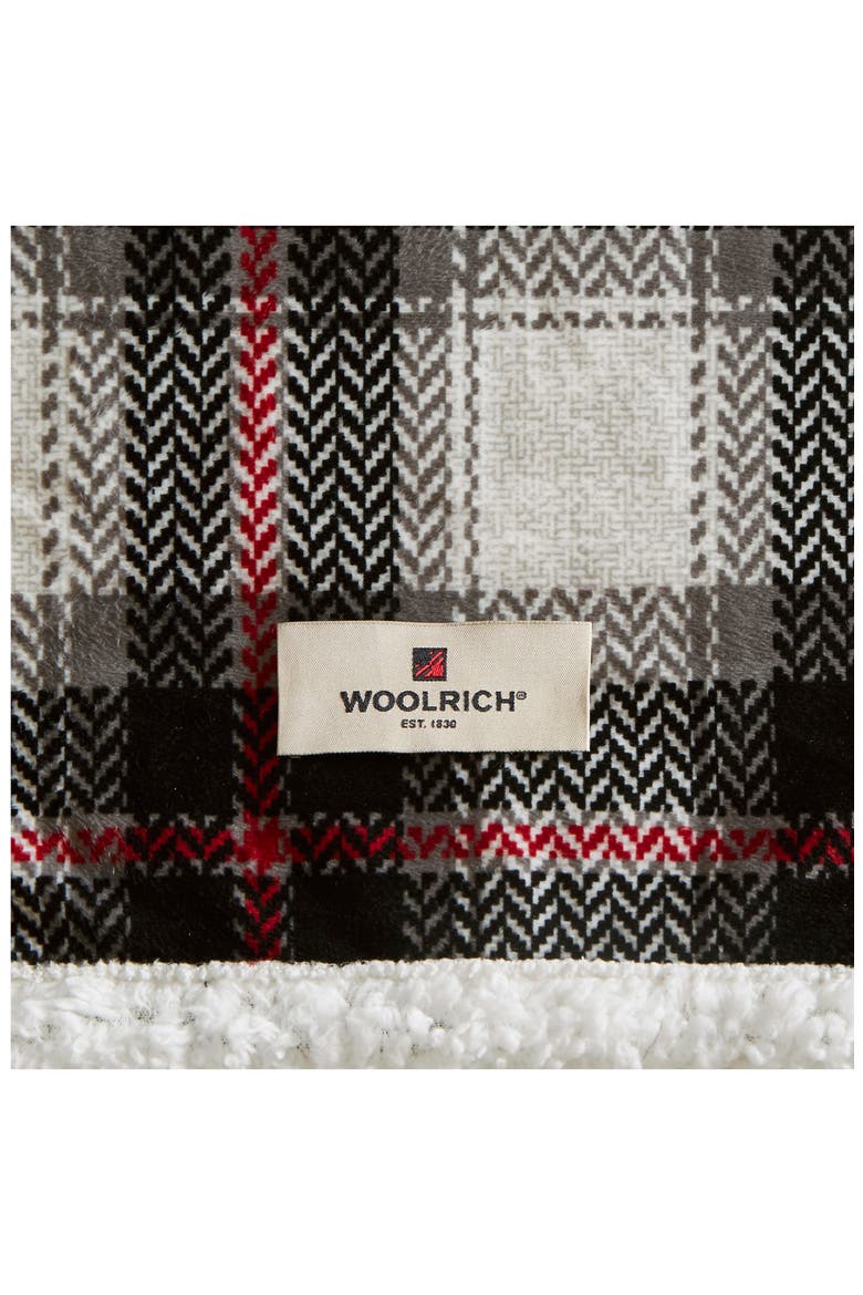 Woolrich Ridley Oversized Plaid Heated Throw - 60" x 70", Alternate, color, BLACK