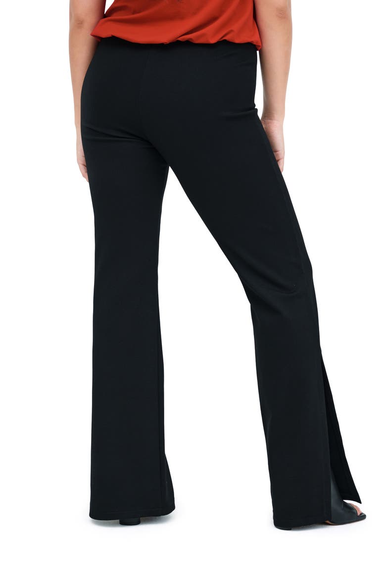 Pearson Slit Flare Leg Pants, Alternate, color, BLACK