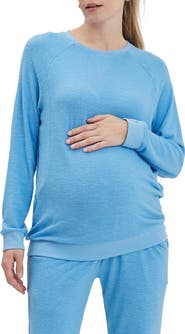 Nom Maternity Heart on My Sleeve Maternity/Nursing Sweatshirt