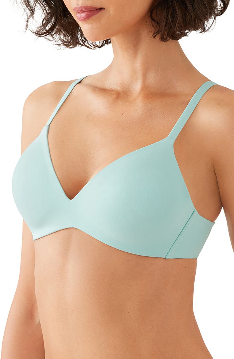 Wacoal How Perfect Wire Free T-Shirt Bra, Alternate, color, Eggshell Blue