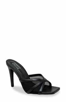 CHASE AND CHLOE Mesh Mule Stiletto Sandal