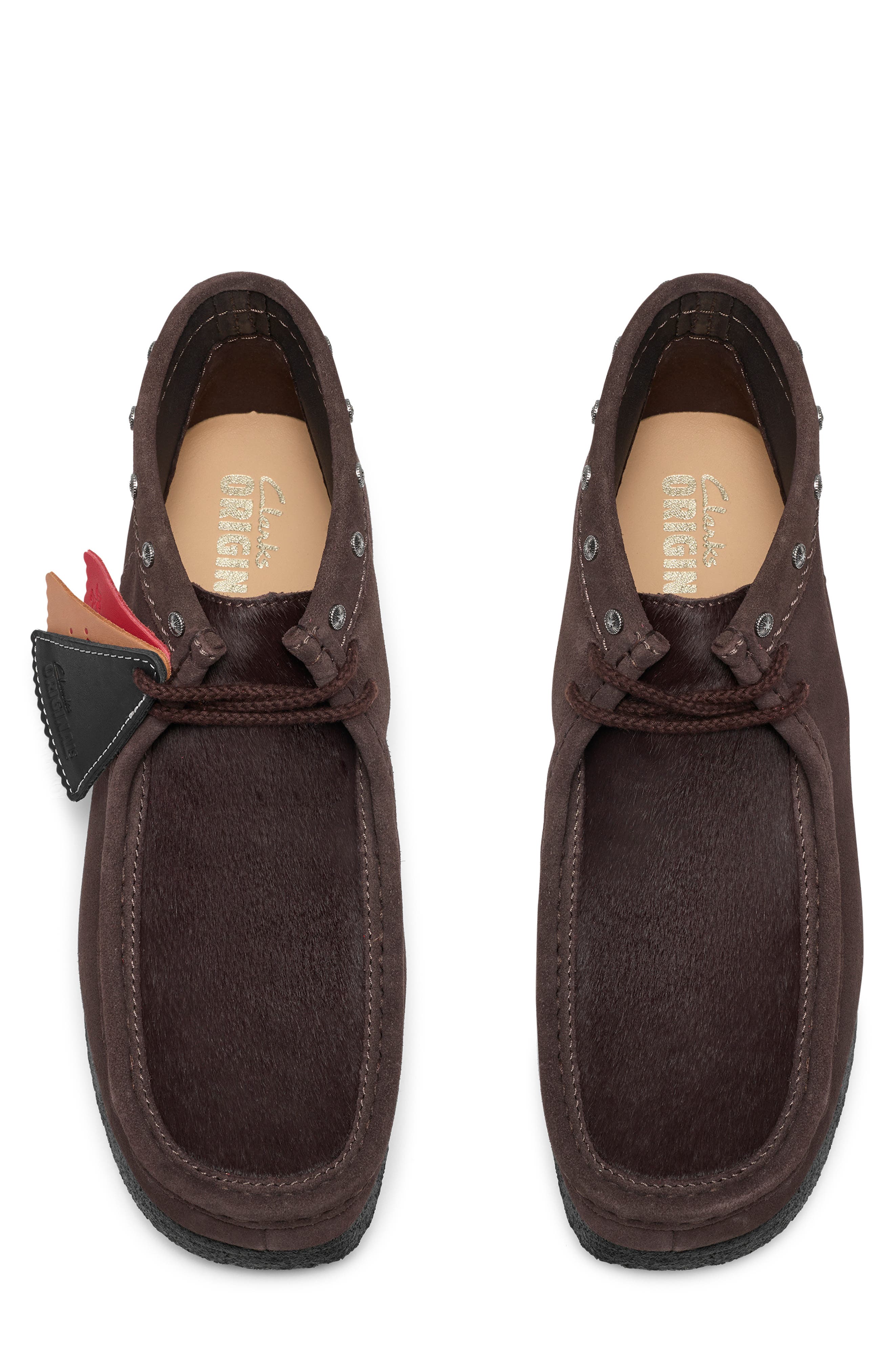 Wallabee Boot, Alternate, color, BROWN INTEREST CALF HAIR