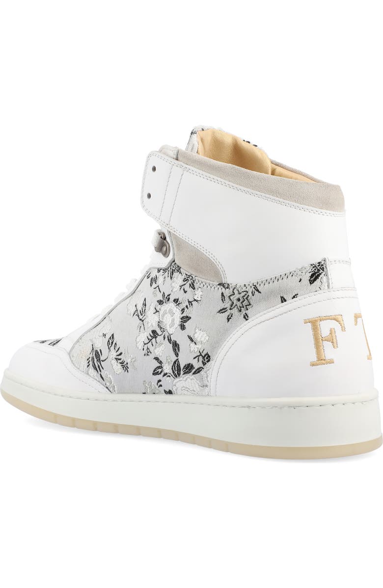 TAFT The Rapido Woven High Top Sneaker, Alternate, color, White Eden