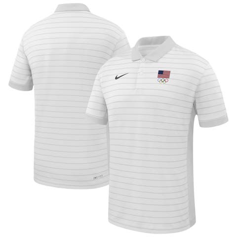 Men's Nike  White Team USA Team Victory Stripe Polo