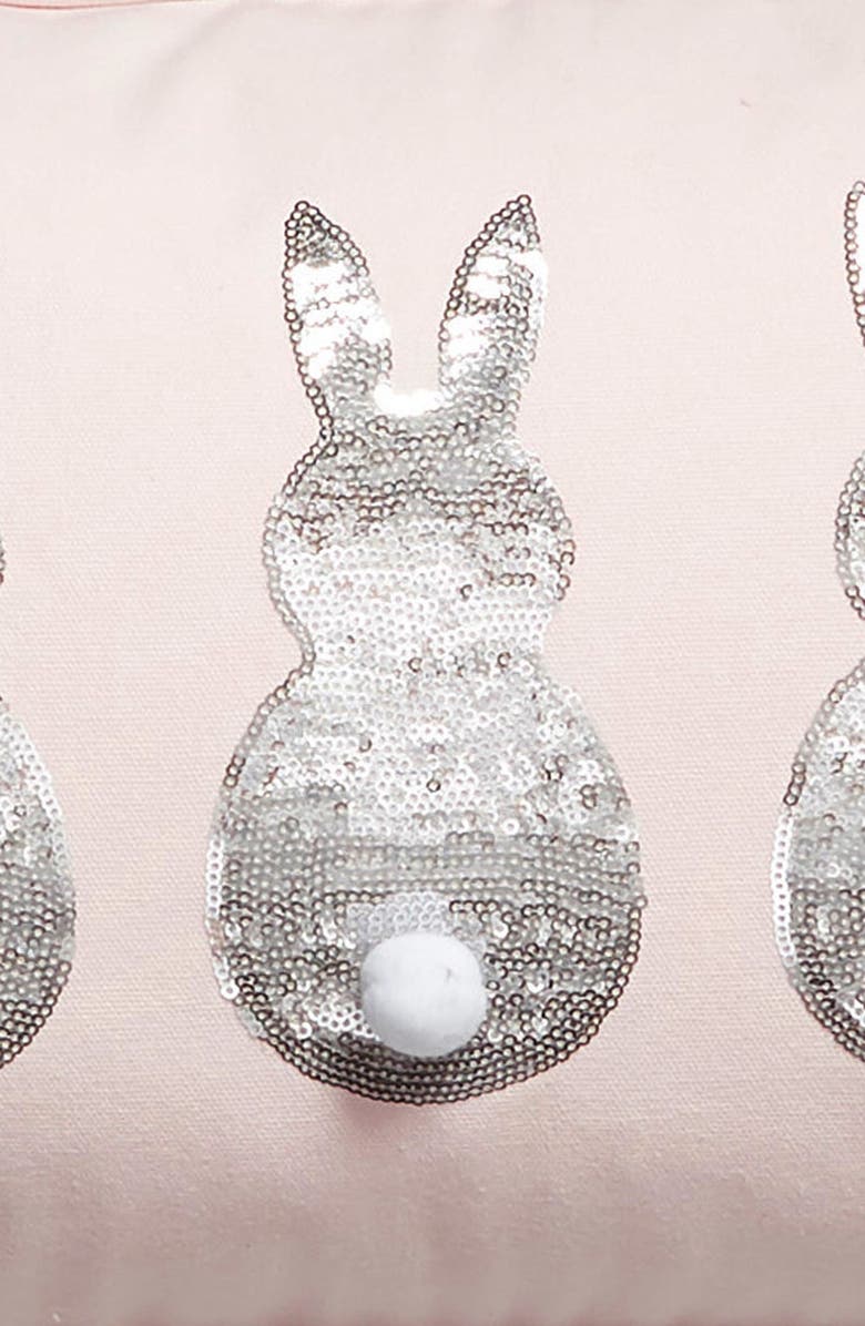 Levtex Sequin Bunnies Accent Pillow, Alternate, color, 