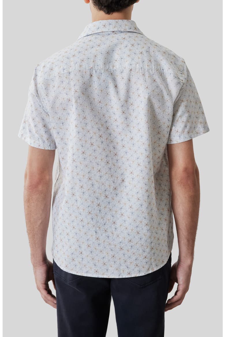 Turcot Floral Short Sleeve Button-Up Shirt, Alternate, color, FRESH BLUE