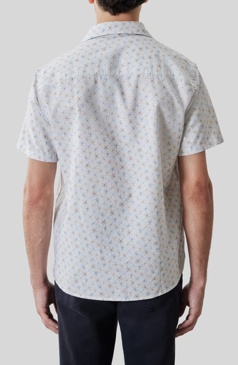 Robert Barakett Turcot Floral Short Sleeve Button-Up Shirt, Alternate, color, Fresh Blue