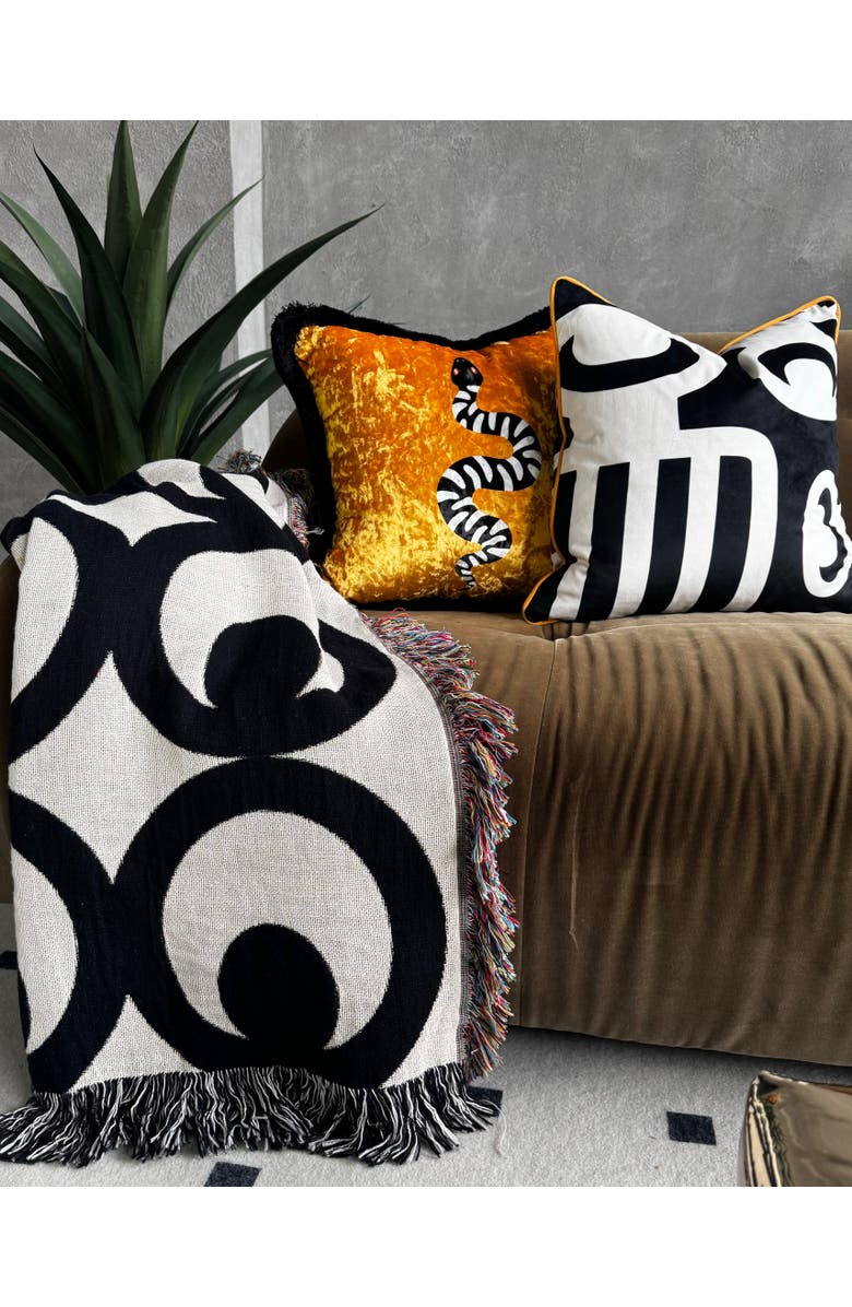 VILLA ABURI Duafe Throw Pillow, Alternate, color, NO COLOR