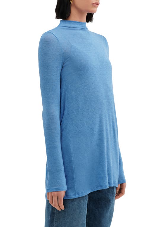 Two Lines By Marcella Athens Long Sleeve Tunic In Azure Blue