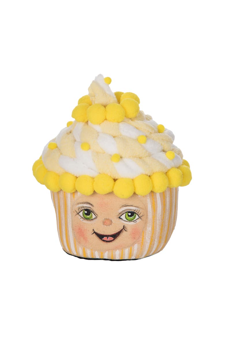 Cleo Cupcake Joe Spencer Gathered Traditions Figurine 6.5", Main, color, Yellow