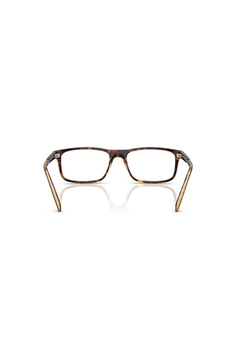 54mm Rectangle optical glasses, Alternate, color, Brown