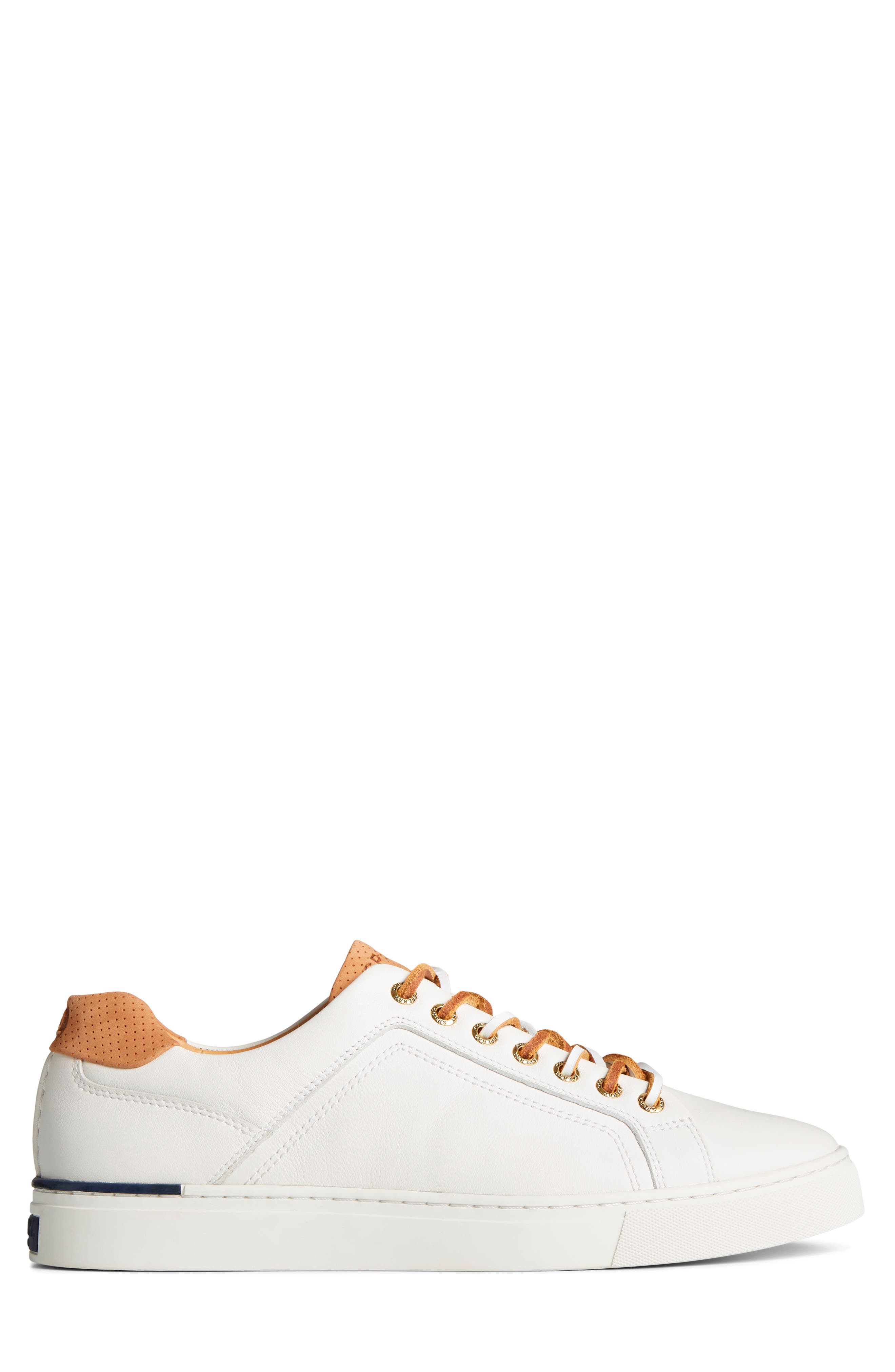 Sperry Gold Victura Leather Low Top Sneaker, Alternate, color, 