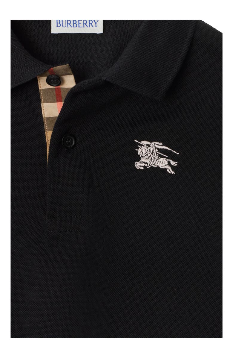 Burberry Cotton Polo Shirt, Alternate, color, Black