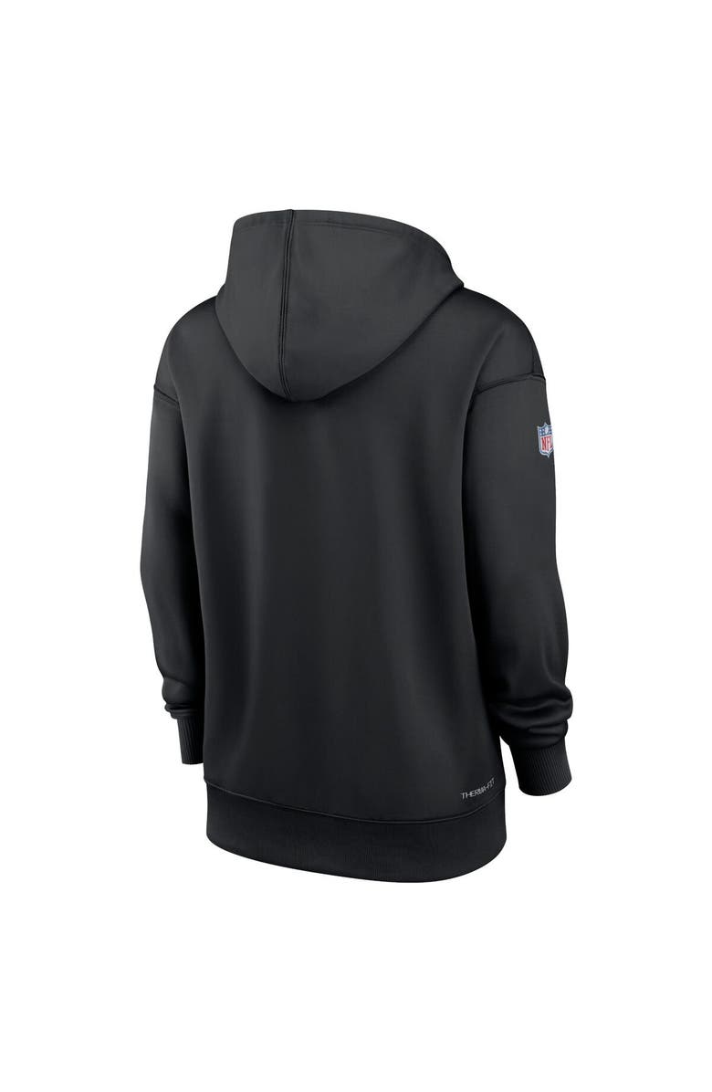 Nike Women's Nike Black Las Vegas Raiders NFL Crucial Catch Therma Performance Pullover Hoodie, Alternate, color, 