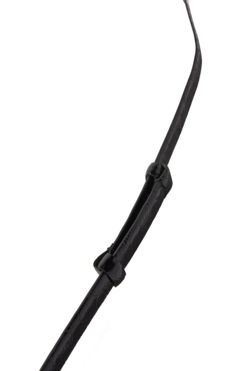 maje Leather belt with horse bit buckle, Alternate, color, 