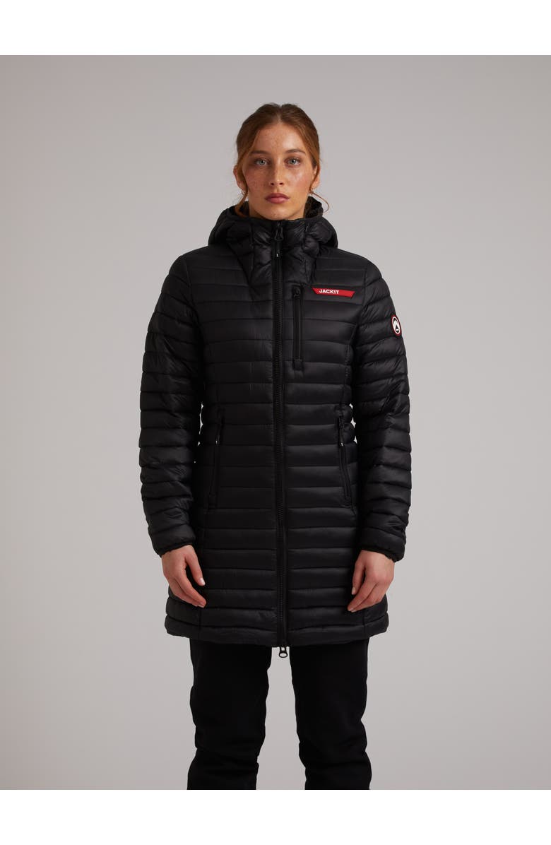 JACK1T Satell1Te Longline Hooded Jacket, Main, color, Black