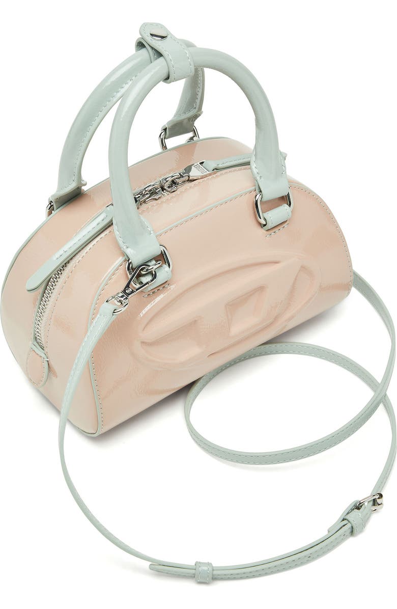 DIESEL<sup>®</sup> Mini 1DR Dome Faux Leather Bowling Bag, Alternate, color, Pink
