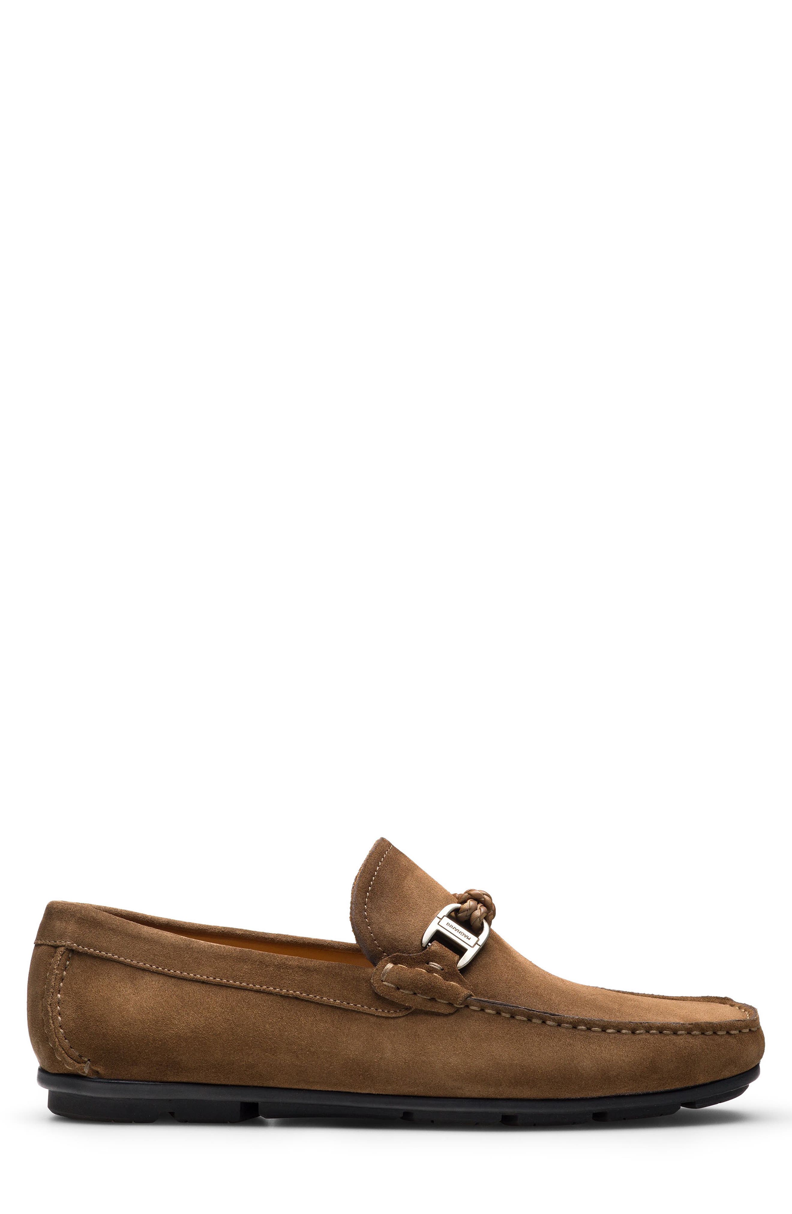 Magnanni Monterey Braid Bit Loafer, Alternate, color, Taupe Suede
