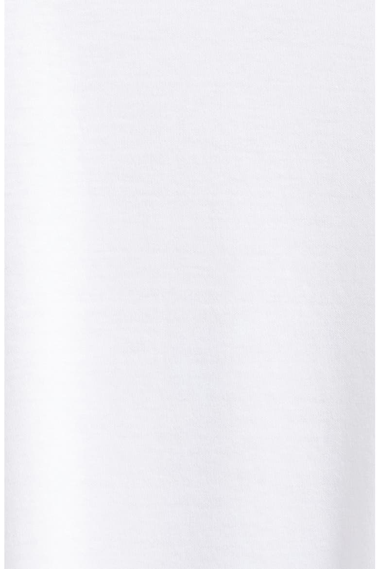 Moments Short Sleeve V-Neck Cotton Nightgown, Alternate, color, 101 - WHITE