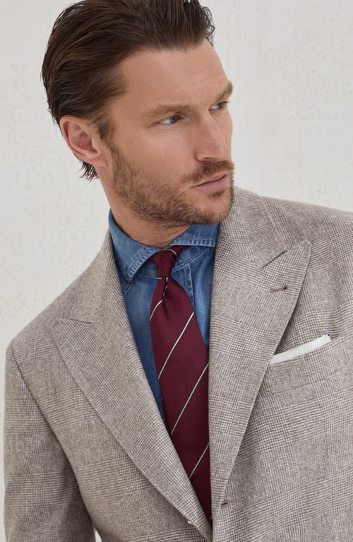 Brunello Cucinelli Striped Silk Tie