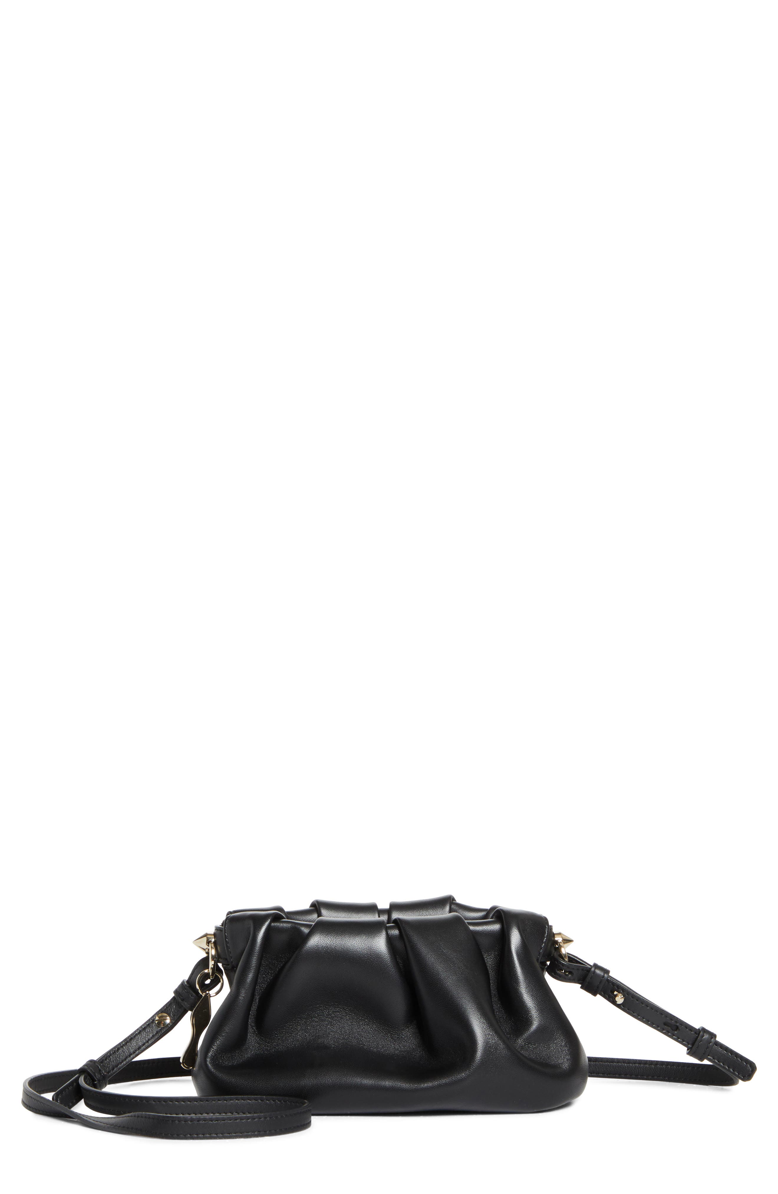 Christian Louboutin Mini Eva Leather Crossbody Bag, Main, color, Bk01 Black