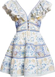 Camilla My Homespun Heart Fit & Flare Linen Minidress