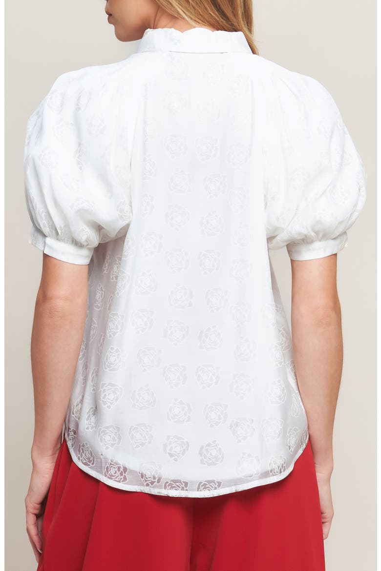 Button Front Top, Alternate, color, IVORY