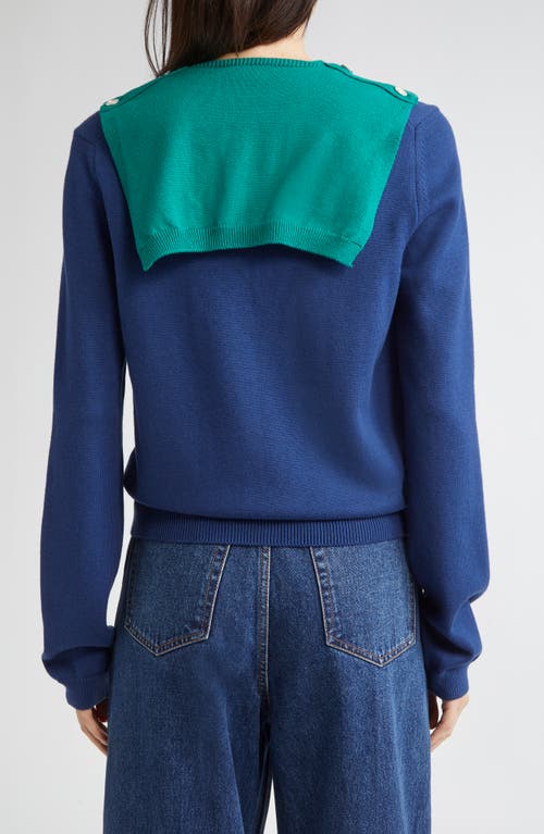 Eenk Layered Wool Blend V-neck Sweater In Multi