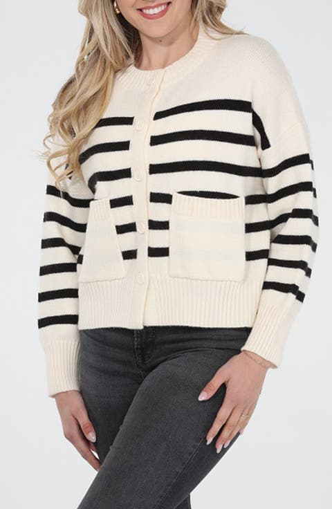 Stripe Knit Cardigan