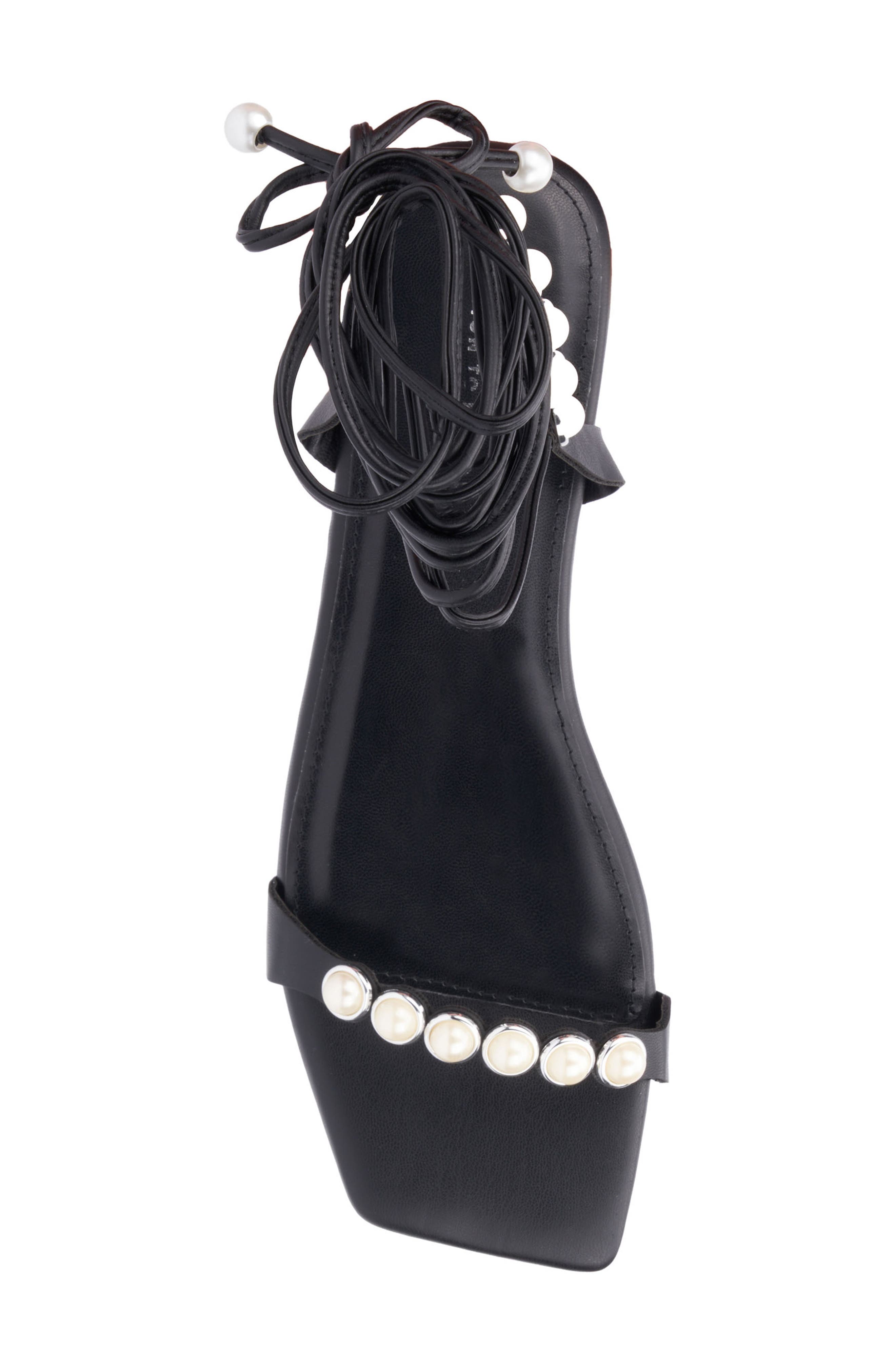 Fashion to Figure Sammie Imitation Pearl Sandal - Wide Width, Alternate, color, 