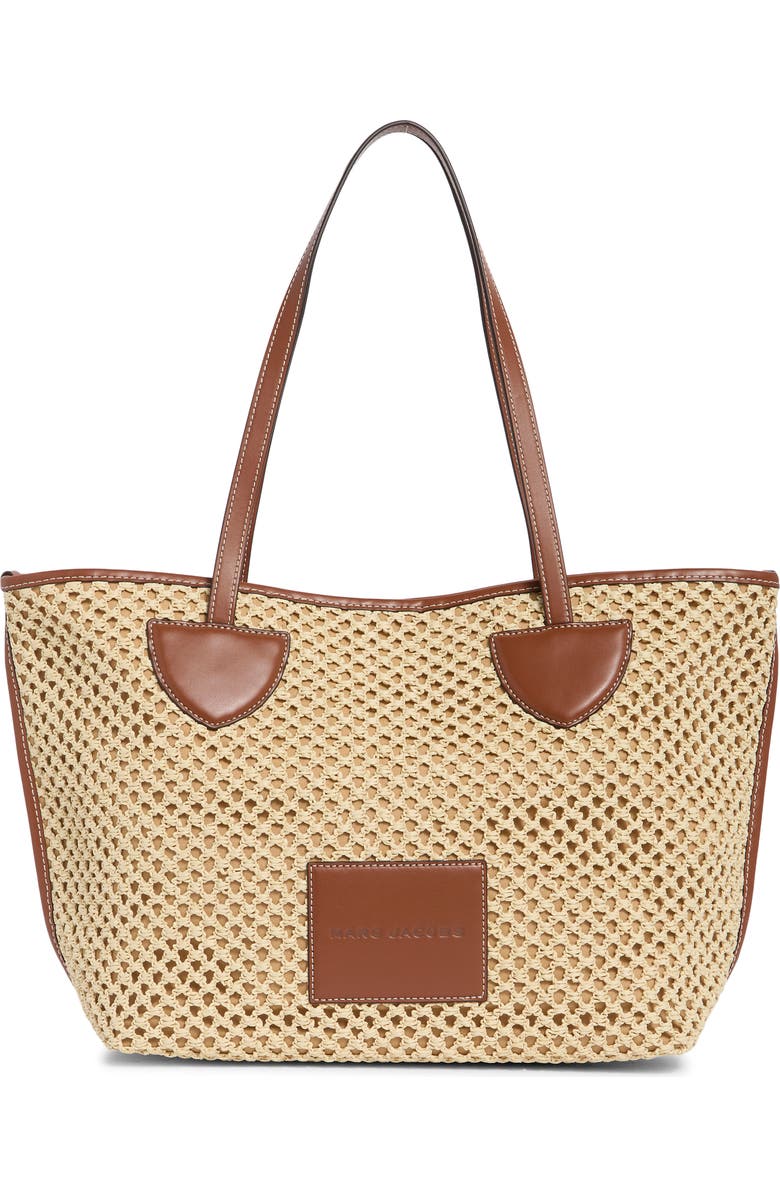 Marc Jacobs Large Woven Tote, Main, color, Natural