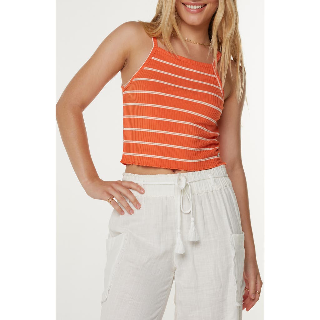 Roxy Cool Sunsetz Rib Tank In Red
