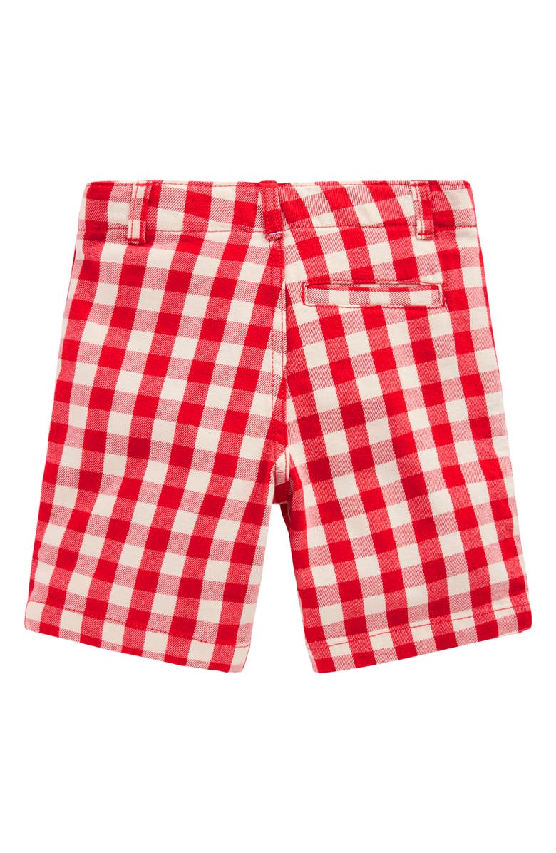 Mini Boden Kids' Smart Check Shorts, Alternate, color, Red Gingham