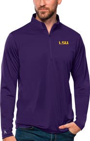ANTIGUA Men's Antigua Purple LSU Tigers Tribute Quarter-Zip Top