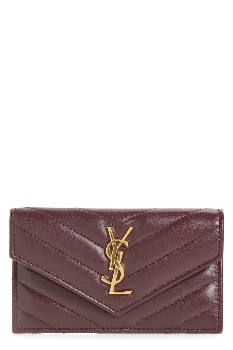 Cassandre Envelope Flap Card Case, Main, color, 6195 ROUGE CABERNET