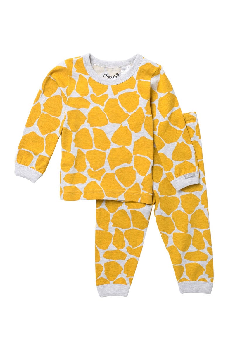 Coccoli Spot Print Top & Pants Pajama Set, Main, color, 