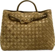 Bottega Veneta Medium Andiamo Intrecciato Suede Shoulder Bag
