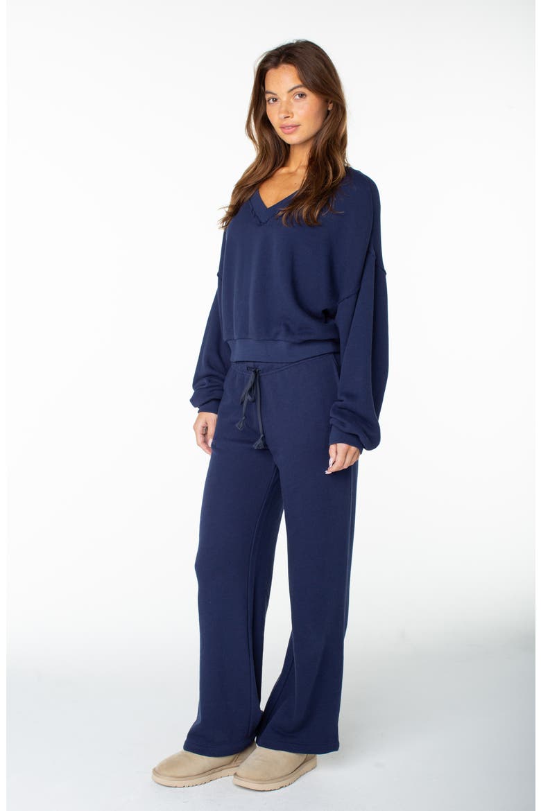 Dream Thing V-Neck Sweatshirt, Alternate, color, NAVAL ACAD