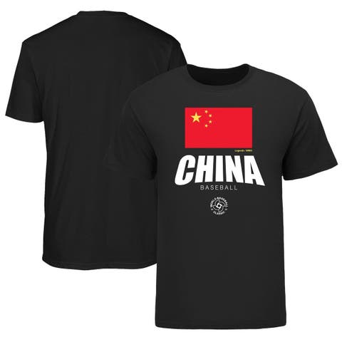 Men's LEGENDS Black China Baseball 2023 World Baseball Classic Federation T-Shirt